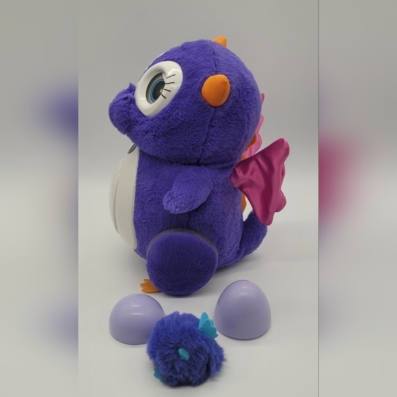 Bossa Nova Skylee Adorable Purple Penbo Interactive Robotic Dragon with Baby - Picture 5 of 7